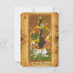 ANTIQUE RENAISSANCE TAROTS 10/RÄDER VON FORTUNE ANKÜNDIGUNG