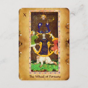 ANTIQUE RENAISSANCE TAROTS 10/RÄDER VON FORTUNE ANKÜNDIGUNG