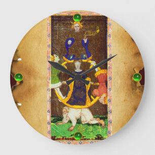 ANTIQUE RENAISSANCE TAROTS 10 /THE WHEEL OF FORTUN GROßE WANDUHR