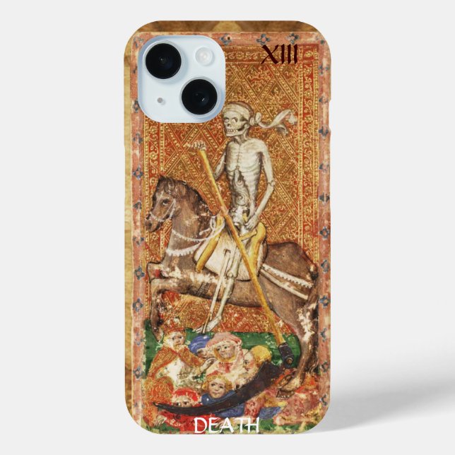 ANTIQUE RENAISSANCE TAROTS 13 / TOD Case-Mate iPhone HÜLLE (Rückseite)