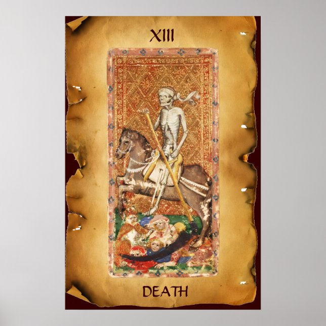 ANTIQUE RENAISSANCE TAROTS 13 / TOD POSTER (Vorne)
