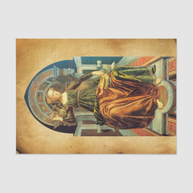 ANTIQUE RENAISSANCE TAROTS 14 TEMPERANCE-Perchment Seidenpapier (Vorderseite)