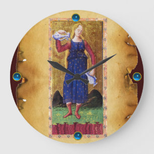 ANTIQUE RENAISSANCE TAROTS 14/TEMPERANZ GROßE WANDUHR