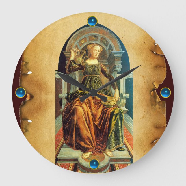 ANTIQUE RENAISSANCE TAROTS 14/TEMPERANZ GROßE WANDUHR (Vorderseite)