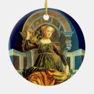 ANTIQUE RENAISSANCE TAROTS 14/TEMPERANZ KERAMIK ORNAMENT