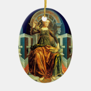 ANTIQUE RENAISSANCE TAROTS 14/TEMPERANZ KERAMIKORNAMENT