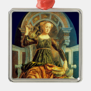 ANTIQUE RENAISSANCE TAROTS 14/TEMPERANZ SILBERNES ORNAMENT