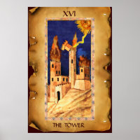 ANTIQUE RENAISSANCE TAROTS 16 / DER TURM