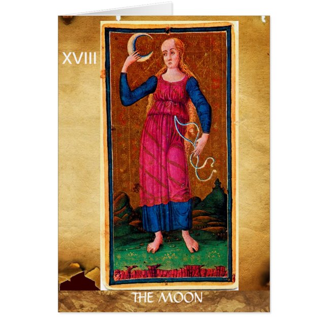 ANTIQUE RENAISSANCE TAROTS 18 / MOND (Vorne)