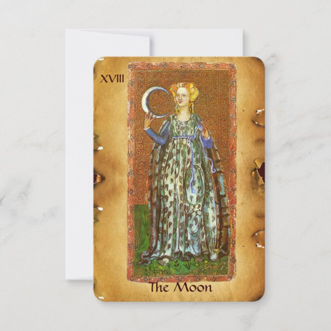 ANTIQUE RENAISSANCE TAROTS 18 / MOND ANKÜNDIGUNG (Vorderseite)