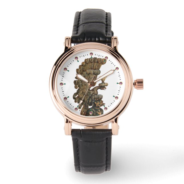 ANTIQUE RENAISSANCE TAROTS 18 / MOND ARMBANDUHR (Vorderseite)