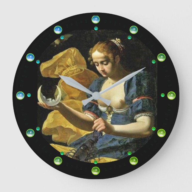 ANTIQUE RENAISSANCE TAROTS 18/MOND GROßE WANDUHR (Vorderseite)