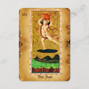 ANTIQUE RENAISSANCE TAROTS 19 / DIE SONNE ANKÜNDIGUNG