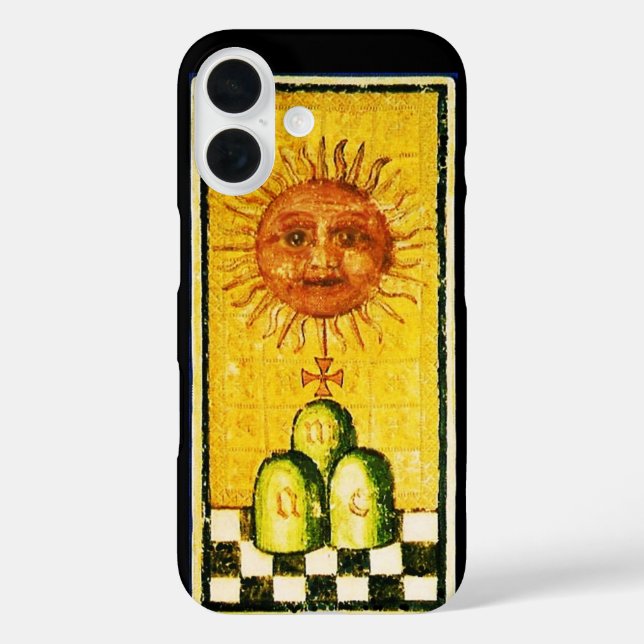 ANTIQUE RENAISSANCE TAROTS 19 / DIE SONNE Case-Mate iPhone HÜLLE (Rückseite)