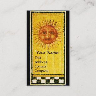 ANTIQUE RENAISSANCE TAROTS 19 / DIE SONNE VISITENKARTE