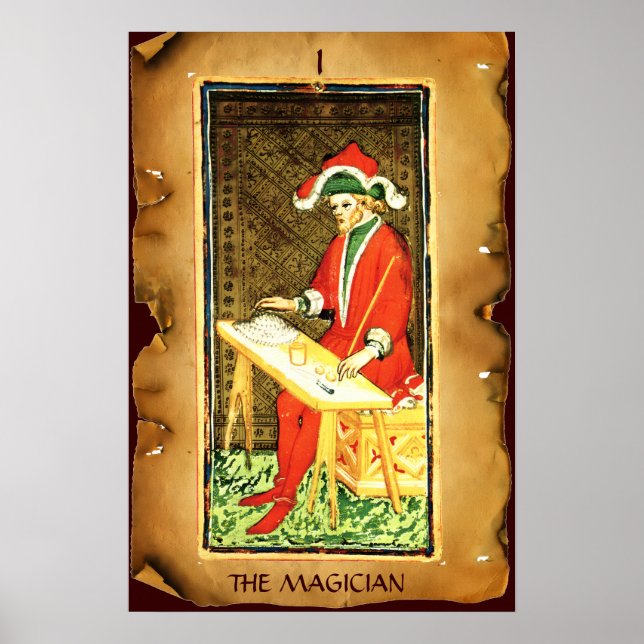 ANTIQUE RENAISSANCE TAROTS 1 / DER MAGIKER POSTER (Vorne)