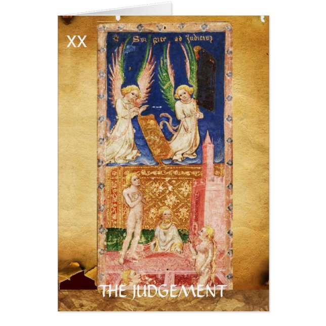 ANTIQUE RENAISSANCE TAROTS 20 / DAS URTEIL (Vorne)