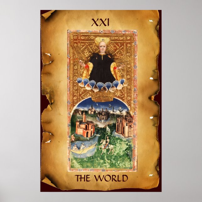 ANTIQUE RENAISSANCE TAROTS 21 / DIE WELT POSTER (Vorne)