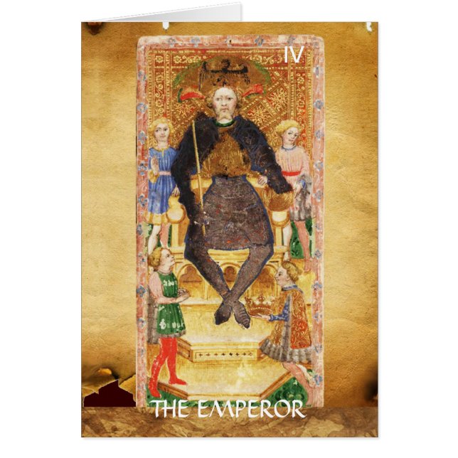 ANTIQUE RENAISSANCE TAROTS 4 / DER EMPERAT (Vorne)