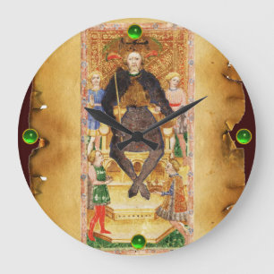 ANTIQUE RENAISSANCE TAROTS 4 / DER EMPERAT GROßE WANDUHR