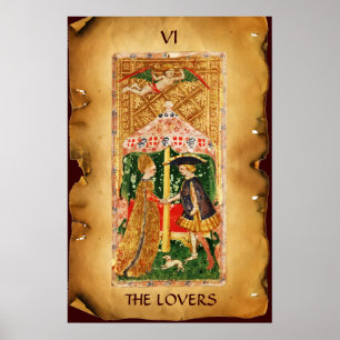 ANTIQUE RENAISSANCE TAROTS 6 / DIE LIEBER POSTER