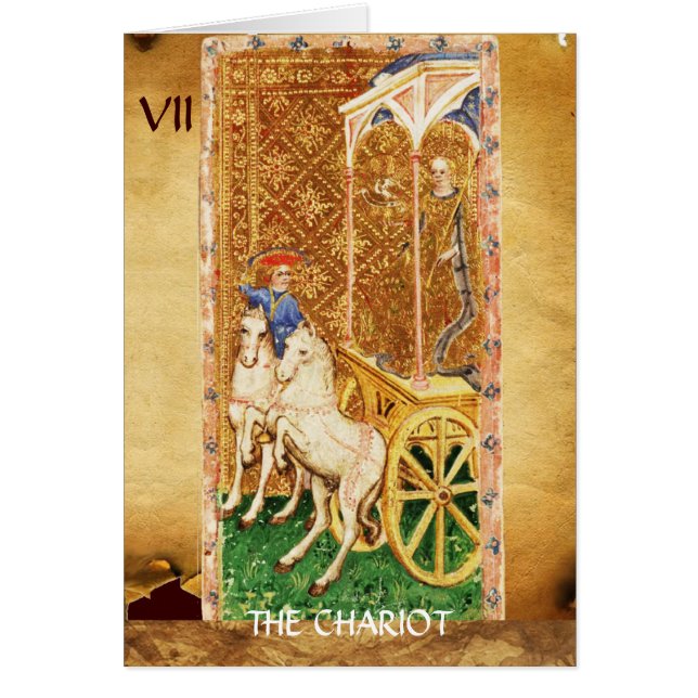 ANTIQUE RENAISSANCE TAROTS 7 / DIE CHARIOT (Vorne)