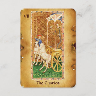 ANTIQUE RENAISSANCE TAROTS 7 / DIE CHARIOT ANKÜNDIGUNG