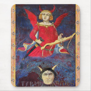 ANTIQUE RENAISSANCE TAROTS /DEVIL-Priesterdetails Mousepad