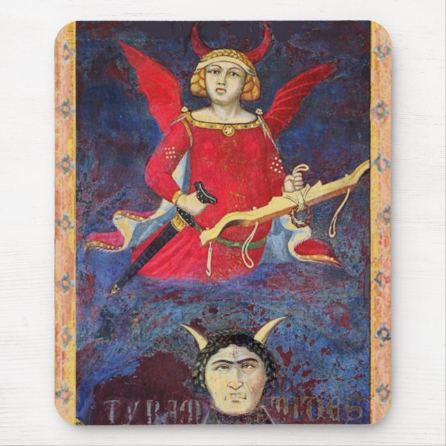 ANTIQUE RENAISSANCE TAROTS /DEVIL-Priesterdetails Mousepad (Vorne)