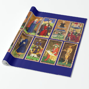 ANTIQUE RENAISSANCE TAROTS GESCHENKPAPIER