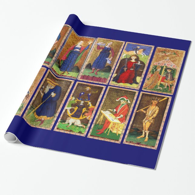 ANTIQUE RENAISSANCE TAROTS GESCHENKPAPIER (Ungerollt)