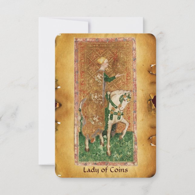 ANTIQUE RENAISSANCE-TAROTS / KLEIDUNG DER MÜNZEN (Vorderseite)