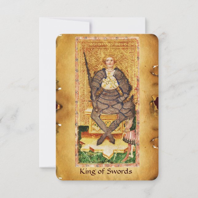 ANTIQUE RENAISSANCE TAROTS / KÖNIG VON SCHWERTERN (Vorderseite)