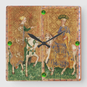 ANTIQUE RENAISSANCE TAROTS/LADY OF COINS AND WANDY QUADRATISCHE WANDUHR