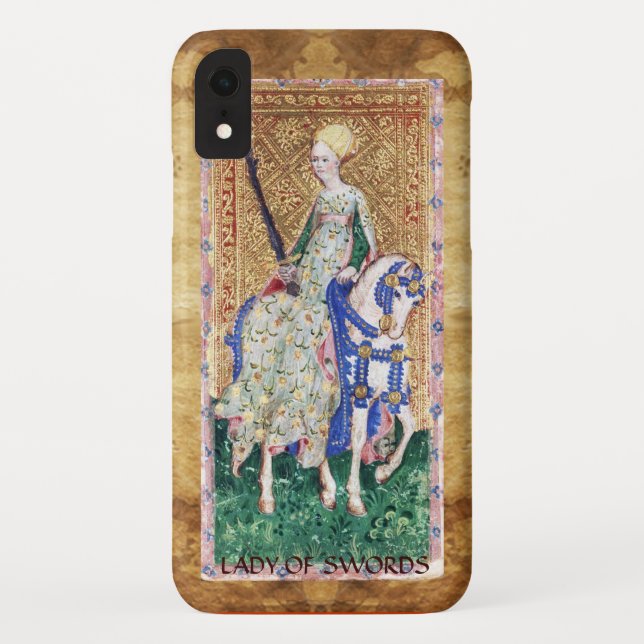 ANTIQUE RENAISSANCE TAROTS / LADY OF SCHWERTER Case-Mate iPhone HÜLLE (Rückseite)