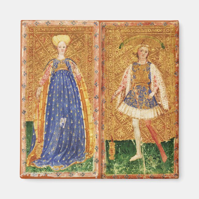 ANTIQUE RENAISSANCE TAROTS /MAID UND WANDERSEITE MAGNET (Vorne)