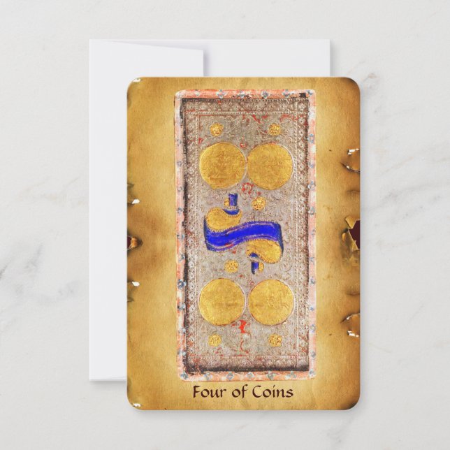 ANTIQUE RENAISSANCE TAROTS / VIER MÜNZEN (Vorderseite)
