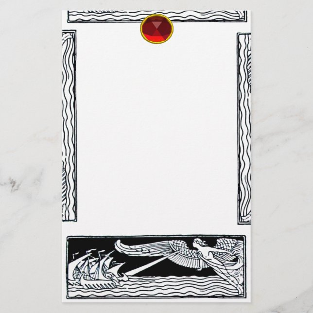 ANTIQUE REVEL RUBY BRIEFPAPIER (Vorderseite)