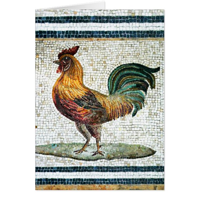 ANTIQUE ROMAN MOSAICA / ROOSTER (Vorne)