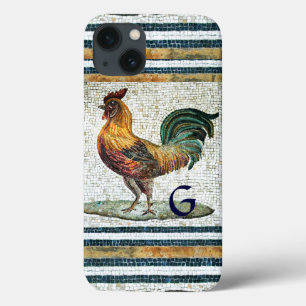 ANTIQUE ROMAN MOSAICA / ROOSTER MONOGRAM Case-Mate iPhone HÜLLE