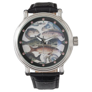 ANTIQUE ROMAN MOSAICS,FISCHE,OZEANSEESKENE ARMBANDUHR