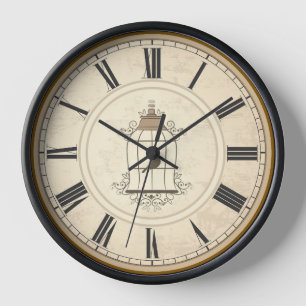 ANTIQUE ROMAN NUMERALS RUSTIKZEIT UHR