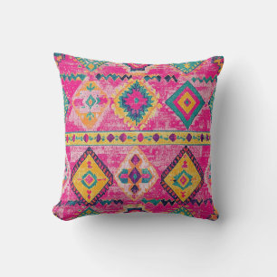 Antique Rusty Pink Gold Oriental Türkisches Kilim  Kissen