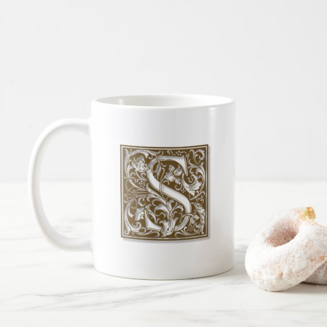 Antique S Monogram Kaffeetasse (Mit Donut)