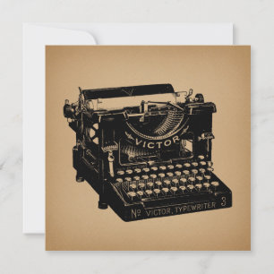 Antique Schreibmaschine Alte Schreibmaschine Einladung