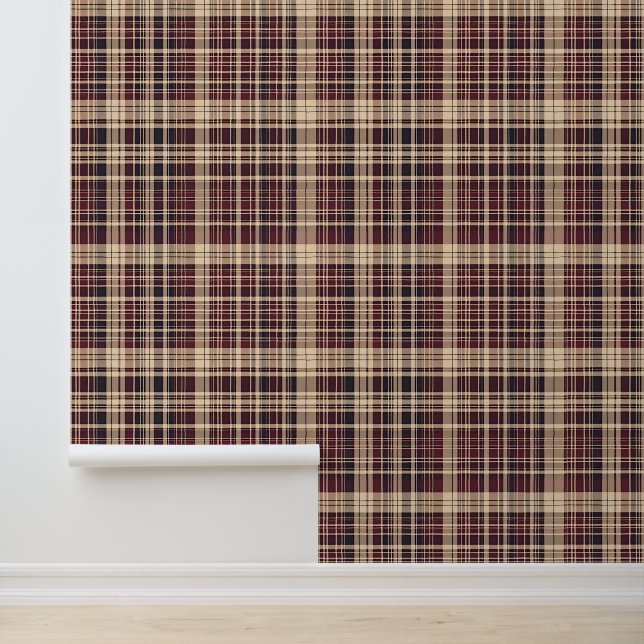 Antique Scottish Tartan Tapete (Anwendung)