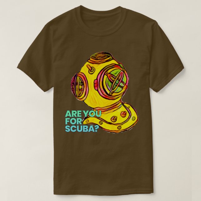 Antique Scuba Dive Helmet T-Shirt (Design vorne)