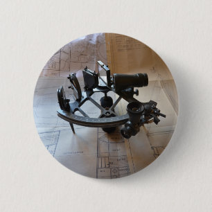 Antique Sextant Button