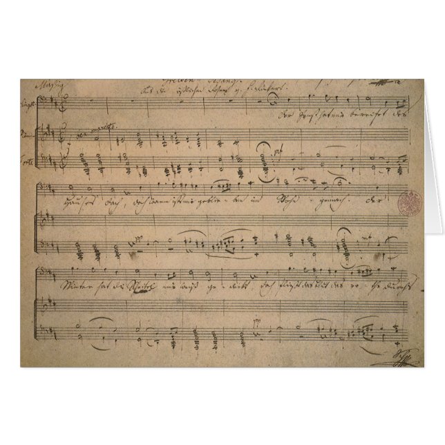 Antique Sheet Music, Lied des alten Mannes, 1822 (Vorderseite (Horizontal))