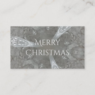 Antique Silver Gray Decorative Kaleidoskopie Visitenkarte